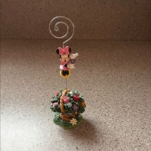 Minnie Mouse Photo Holder with Floral Base